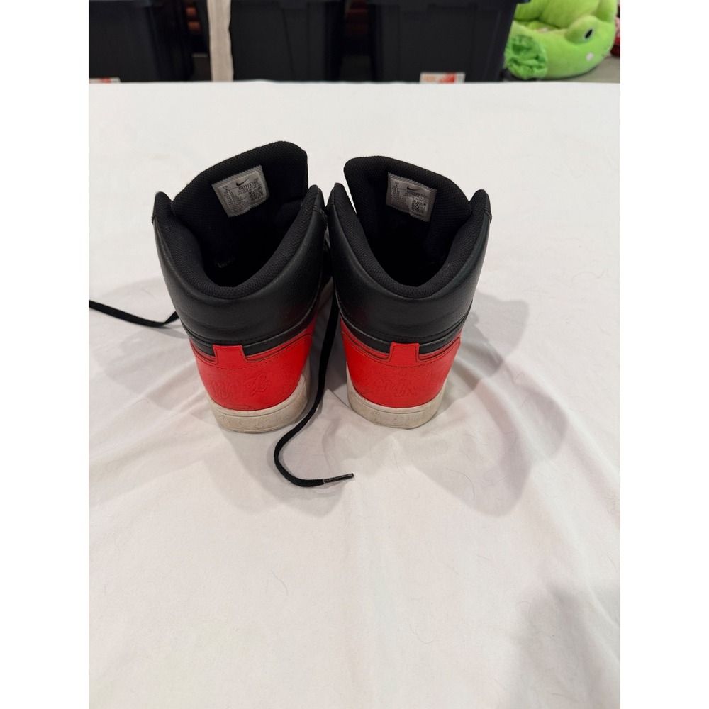 Nike Ebernon Mid Mens Black University Red Sneakers AQ1773-005 Size 8 - Picture 3 of 8